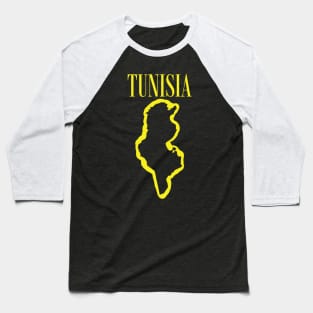 Vibrant Tunisia Africa: Unleash Your 90s Grunge Spirit! Baseball T-Shirt